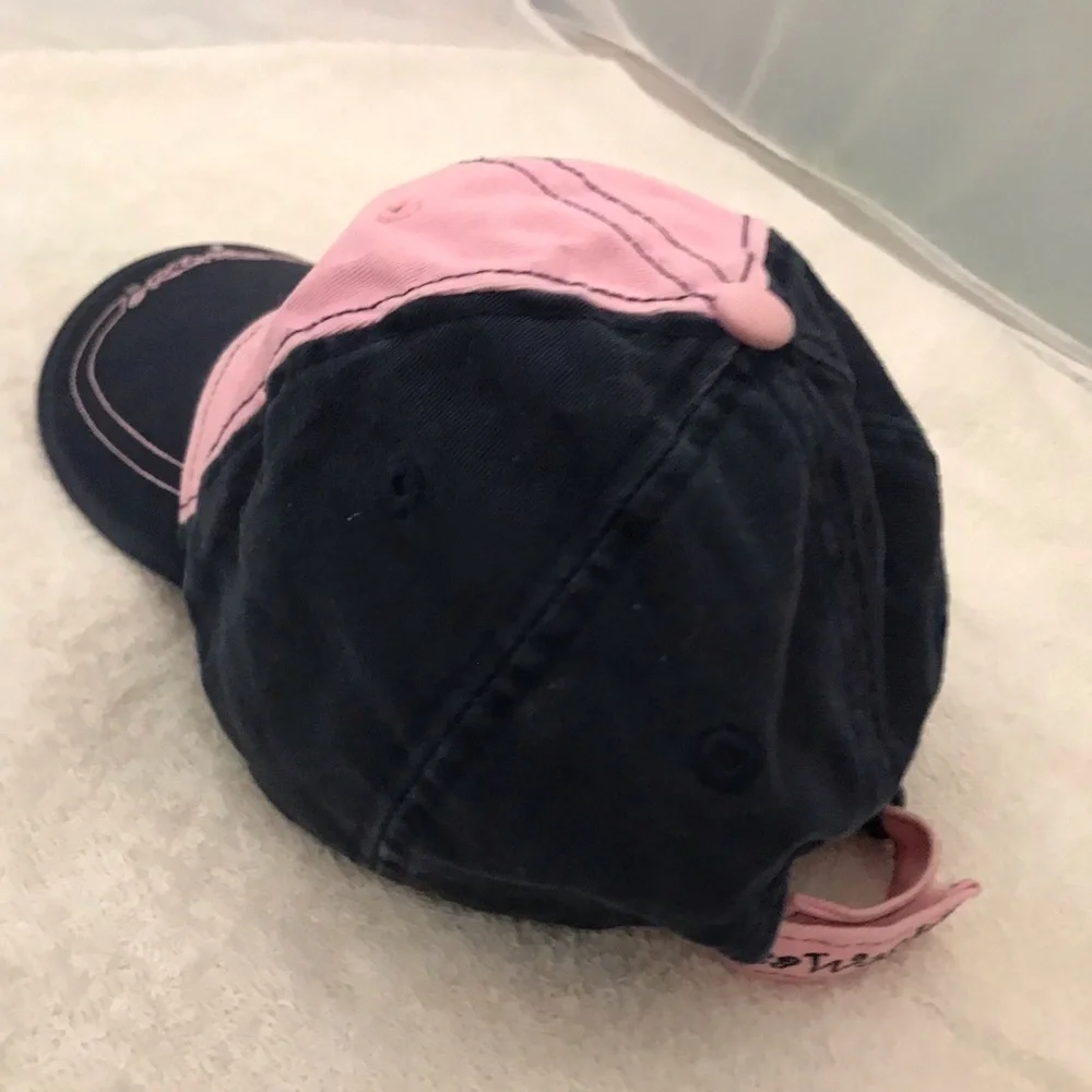 Sea World Adventure Parks Girls Adjustable Pink Black Sequined Cap